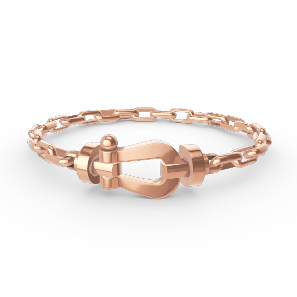 DIANA FORCE LARGE HORSESHOE CLASP METAL BRACELET