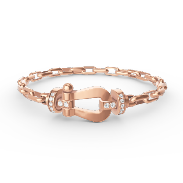 DIANA FORCE LARGE HORSESHOE CLASP METAL BRACELET