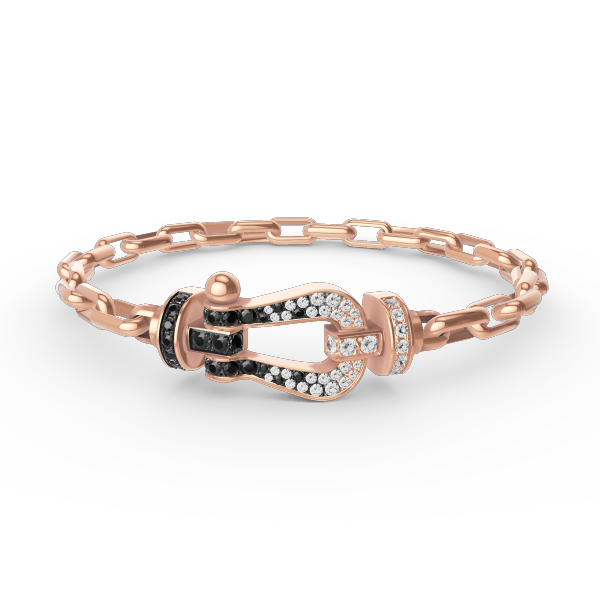 DIANA FORCE LARGE HORSESHOE CLASP METAL BRACELET