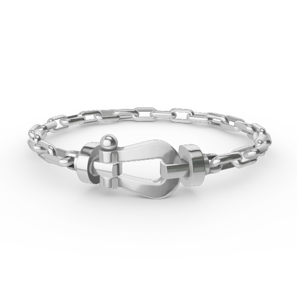 DIANA FORCE LARGE HORSESHOE CLASP METAL BRACELET