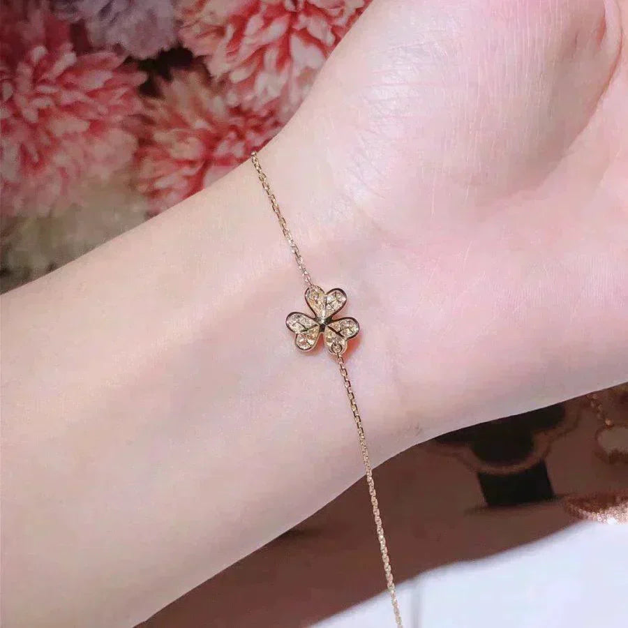 DIANA FRIVOLE GOLD FLOWER DIAMOND BRACELET