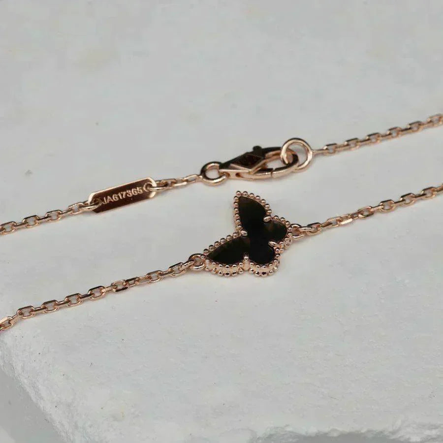 DIANA BUTTERFLY ONYX BUTTERFLY BRACELET