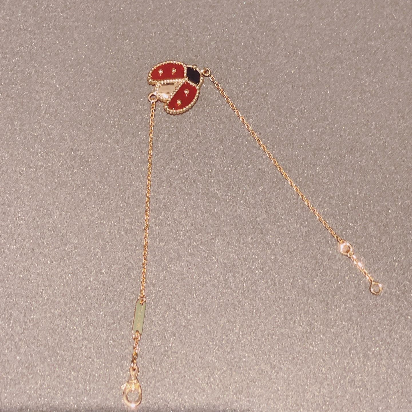 DIANA LUCKY SPRING 1 MOTIF PINK GOLD BRACELET