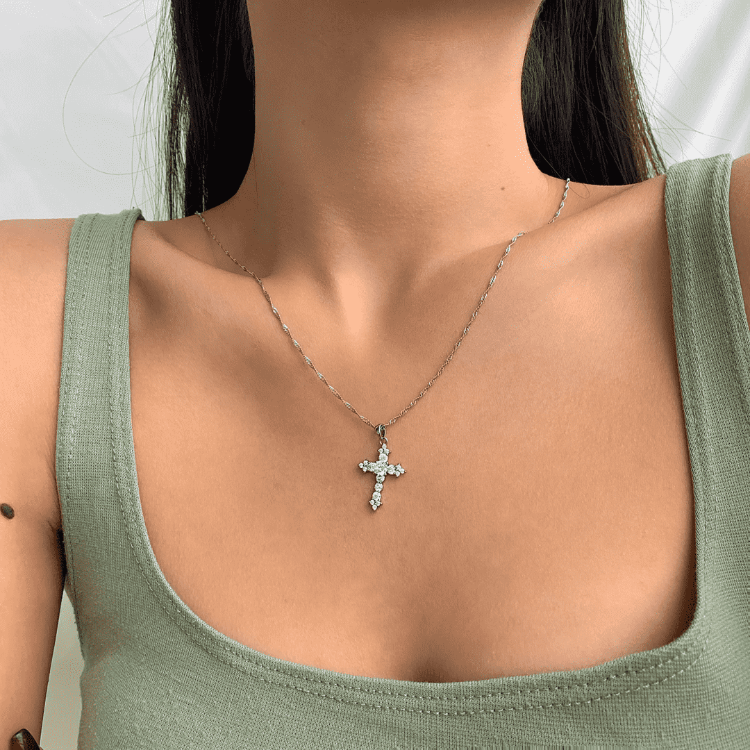 [HOT]Delicate Cross Shape Necklace
