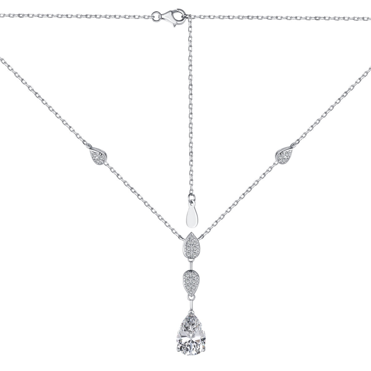 [HOT]Dazzling Pear Cut Necklace