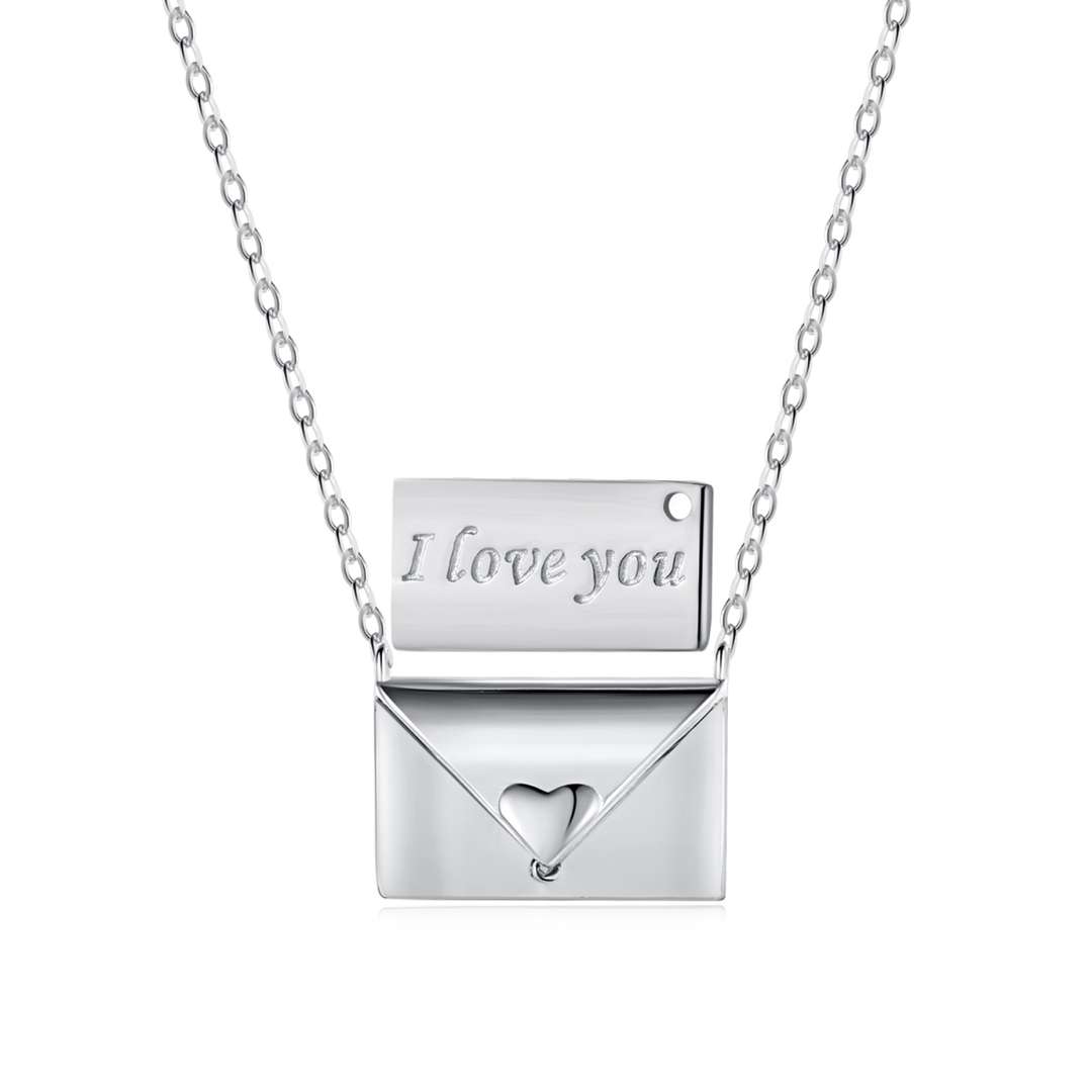 [HOT]Envelope Heart Shape Mother's Day Necklace