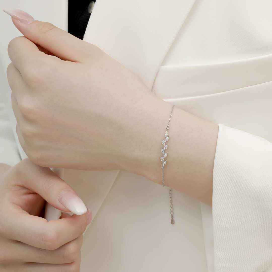 [HOT]Elegant Wheat Leaves Shape Bracelet
