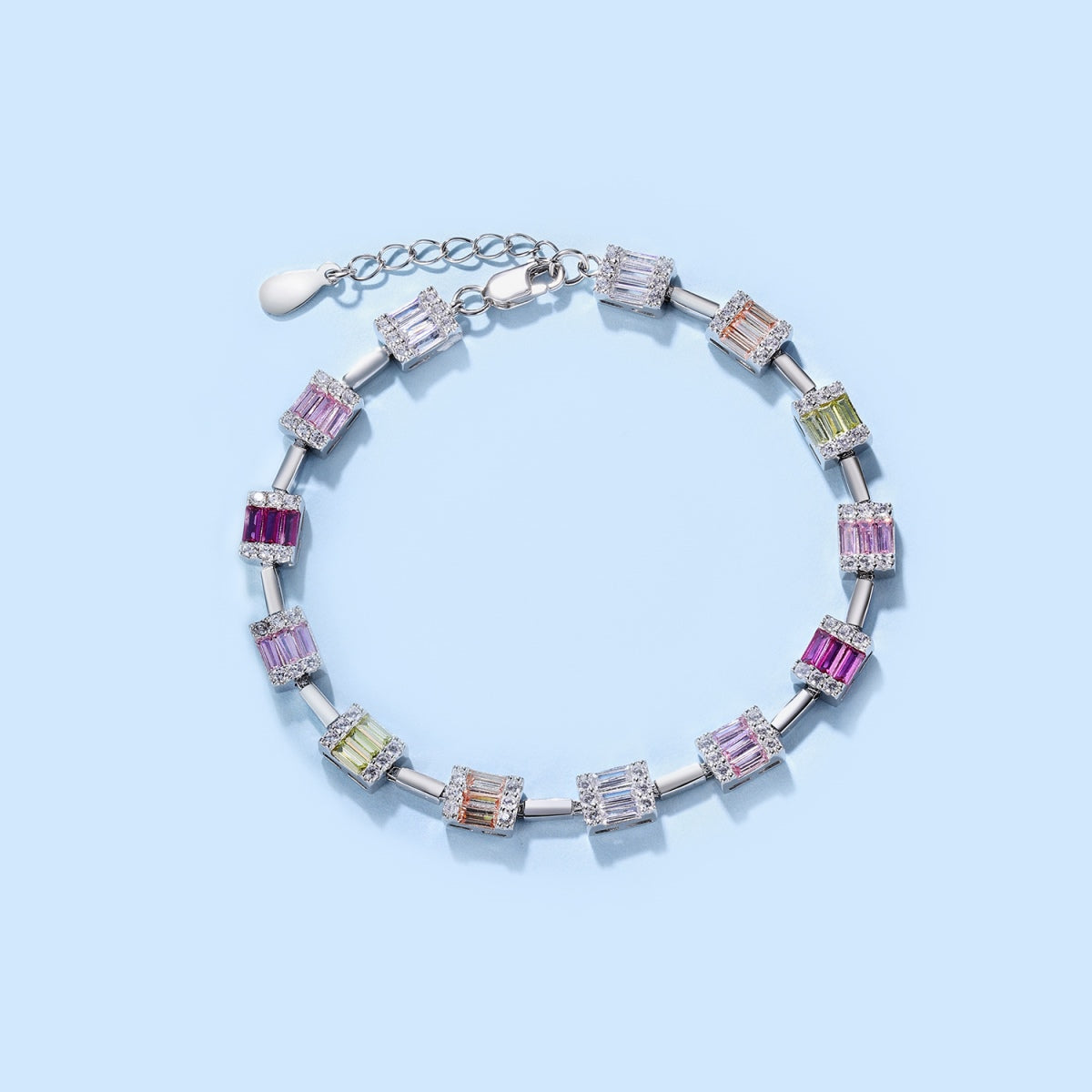 [HOT]Dainty Charming Emerald Cut Daily Bracelet