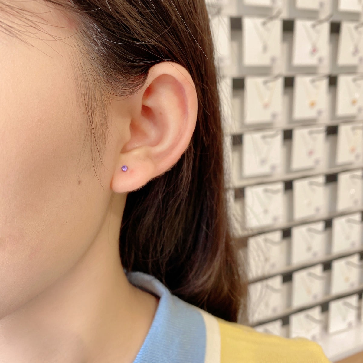 [HOT]Delicate Solitaire Earrings