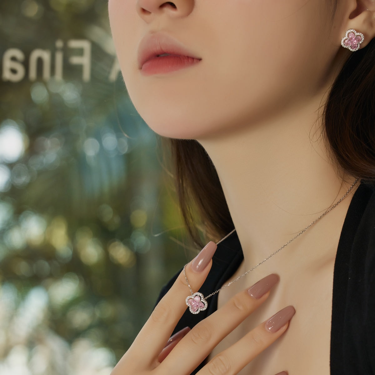 [HOT]Spliced Lucky Four-Leaf Clover Versatile Necklace