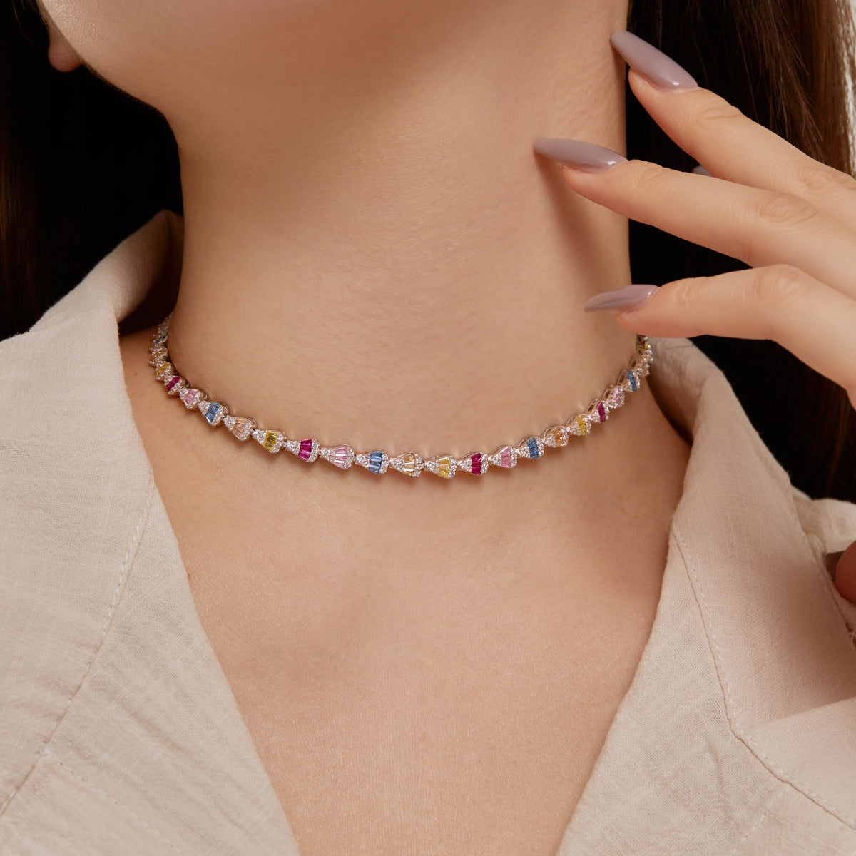 [HOT]Radiant Colorful Rainbow Necklace