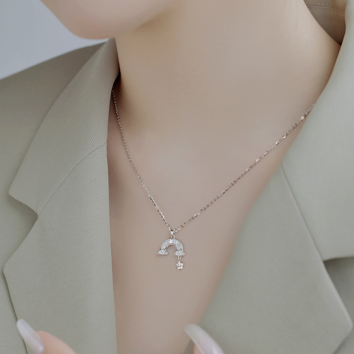 [HOT]Unique Rainbow Star Necklace