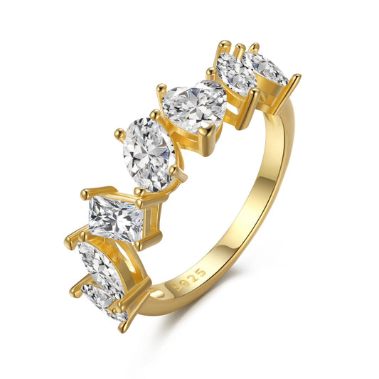 [HOT]Delicate Multi Cut Ring