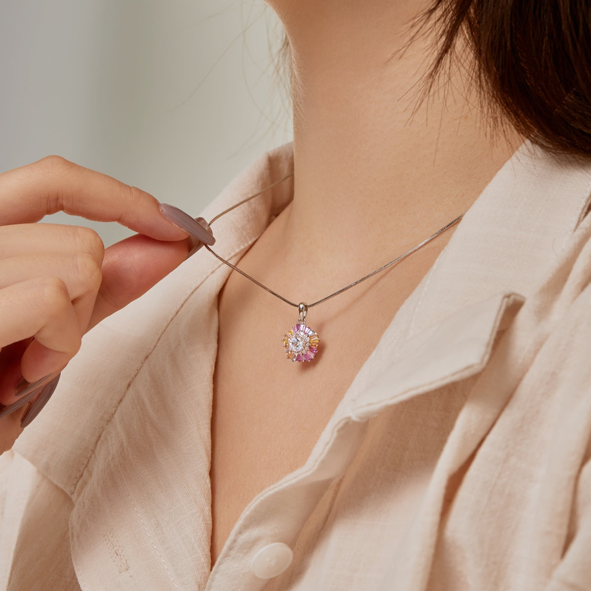 [HOT]Charming Flower Colorful Necklace