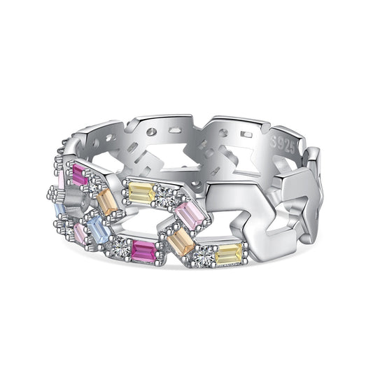 [HOT]Sparkling Vibrant Emerald Cut Daily Ring