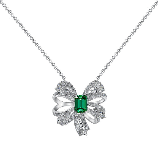 [HOT]Luxurious Flower Shape Emerald Cut Necklace