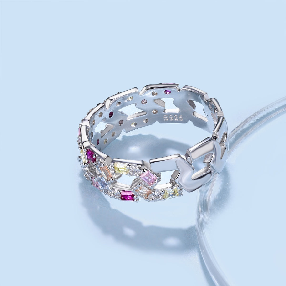 [HOT]Sparkling Vibrant Emerald Cut Daily Ring