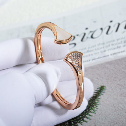 DIANA DREAM BRACELET OPEN PINK GOLD MOP DIAMOND