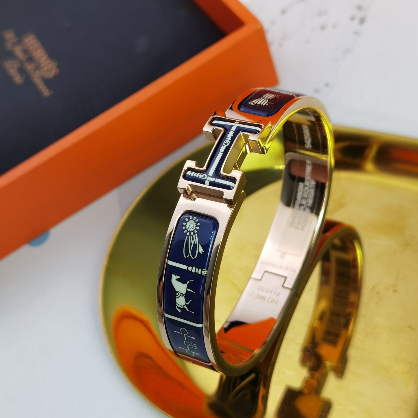 DIANA H COUVERTURES DARK BLUE BRACELET