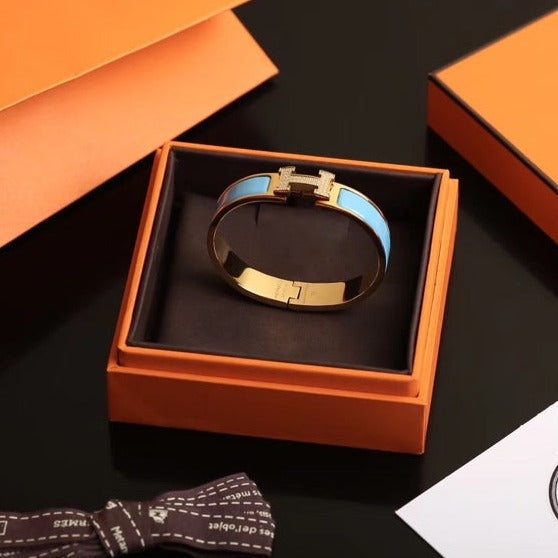 DIANA H CLOUD BLUE BRACELET GOLD DIAMOND