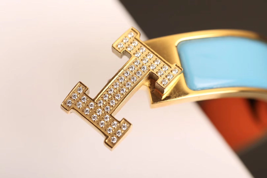 DIANA H CLOUD BLUE BRACELET GOLD DIAMOND