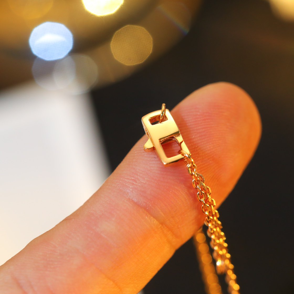 DIANA STAR AND SUN DIAMOND PINK GOLD NECKLACE