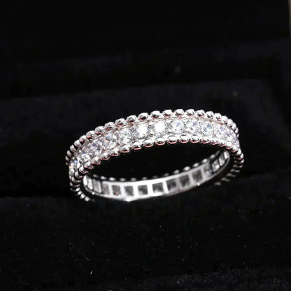 DIANA PERLEE DIAMOND SILVER RING
