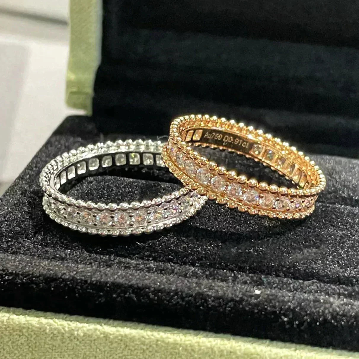 DIANA PERLEE DIAMOND ROSE GOLD RING