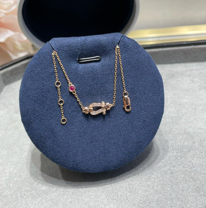 DIANA FORCE 10 DIAMOND CHAIN LINK PINK GOLD BRACELET