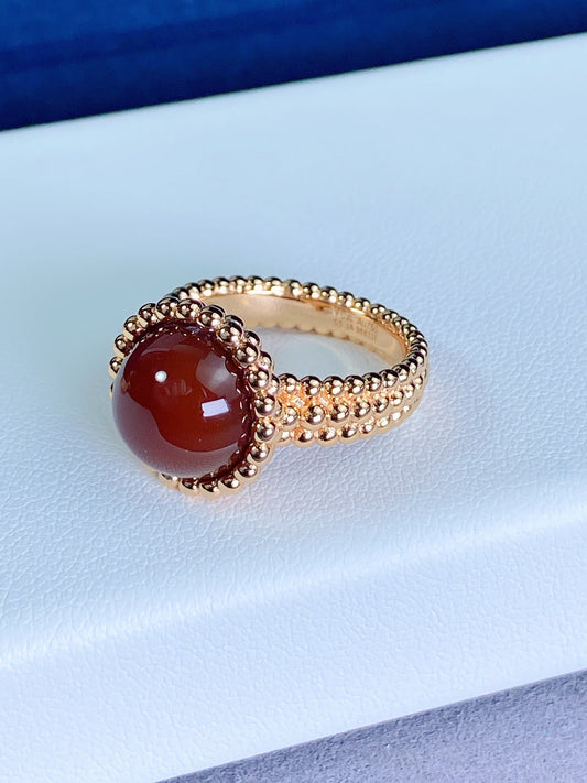 DIANA PERLEE COULEURS ROSE GOLD RING