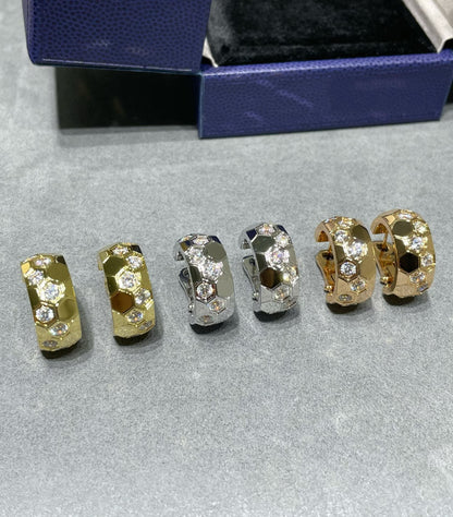 DIANA BEE LOVE DIAMOND HOOP EARRINGS