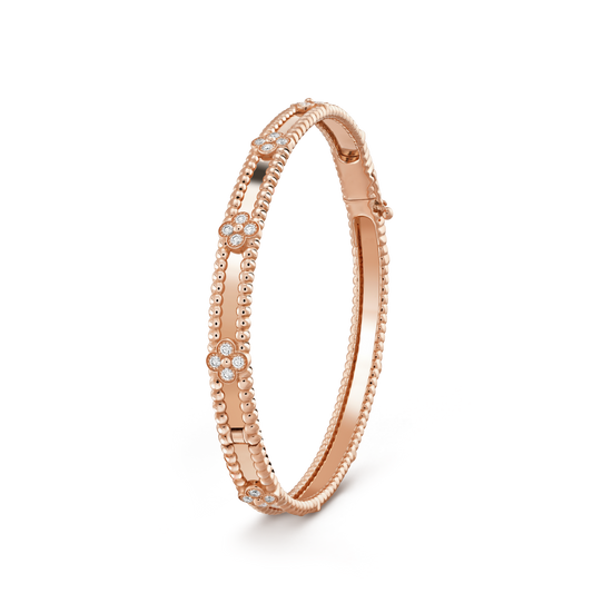DIANA CLOVER BRACELET 4MM DIAMONDS