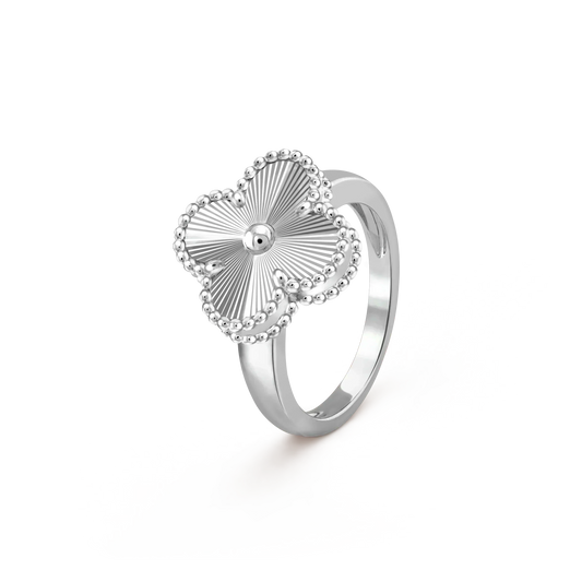 DIANA CLOVER SILVER RING