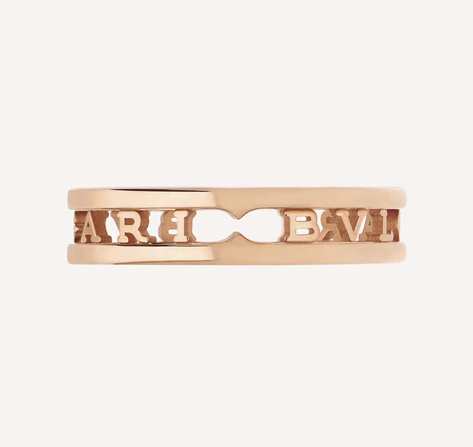 DIANA ZERO 1 ONE-BAND WITH OPENWORK LOGO SPIRAL RING