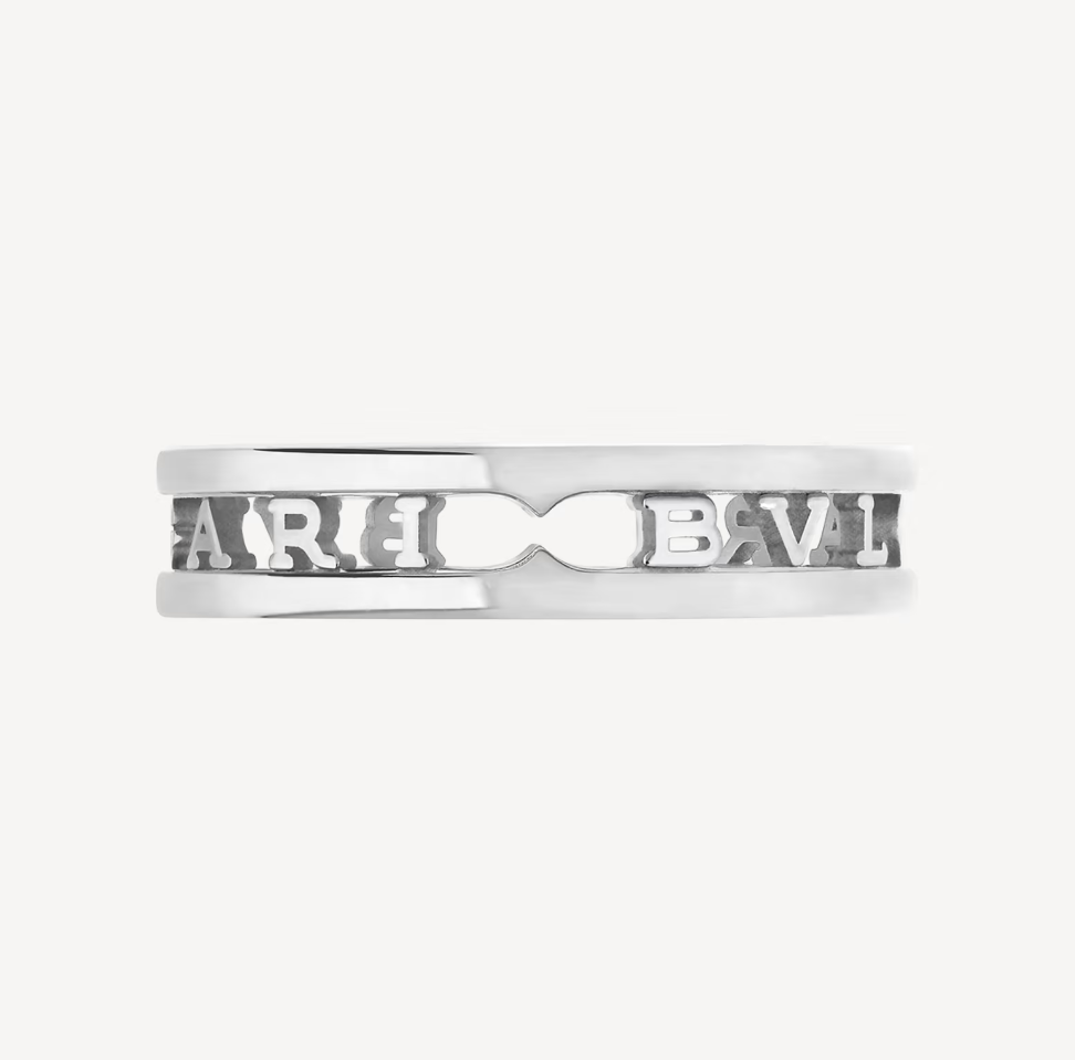 DIANA ZERO 1 ONE-BAND WITH OPENWORK LOGO SPIRAL RING