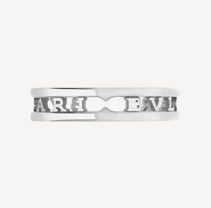 DIANA ZERO 1 ONE-BAND WITH OPENWORK LOGO SPIRAL RING
