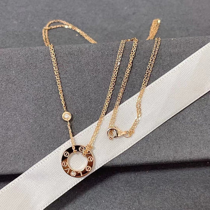 DIANA LOVE NECKLACE 16MM 2 DIAMONDS