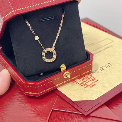 DIANA LOVE NECKLACE 16MM 2 DIAMONDS