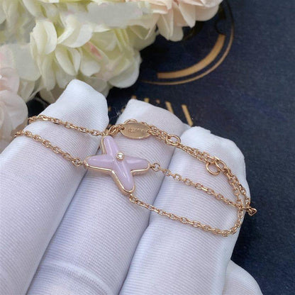 DIANA JEUX BRACELET PINK MOP PINK GOLD 1 DIAMOND
