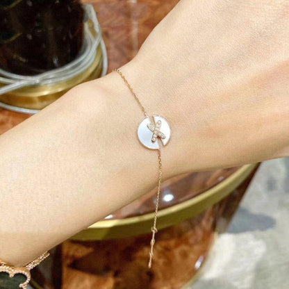 DIANA JEUX DE BRACELET MOP PINK GOLD DIAMONDS