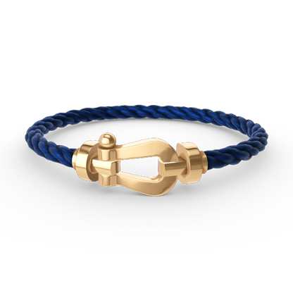 DIANA FORCE LARGE HORSESHOE NO DIAMOND BRACELET GOLD