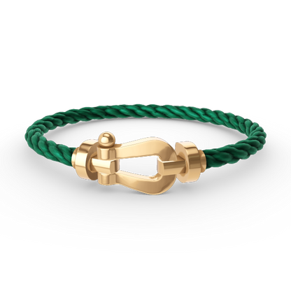 DIANA FORCE LARGE HORSESHOE NO DIAMOND BRACELET GOLD