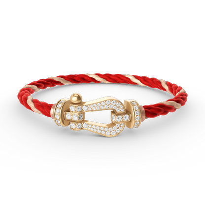 DIANA FORCE LARGE HORSESHOE FULL DIAMOND BRACELET GOLD