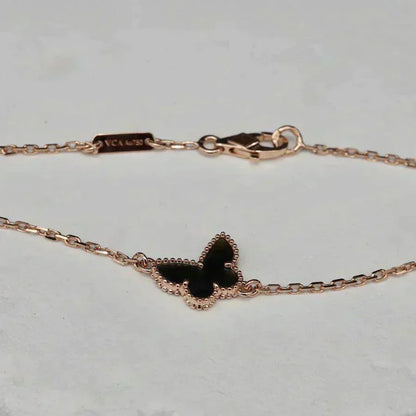 DIANA BUTTERFLY ONYX  BUTTERFLY BRACELET