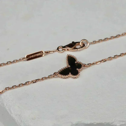 DIANA BUTTERFLY ONYX  BUTTERFLY BRACELET