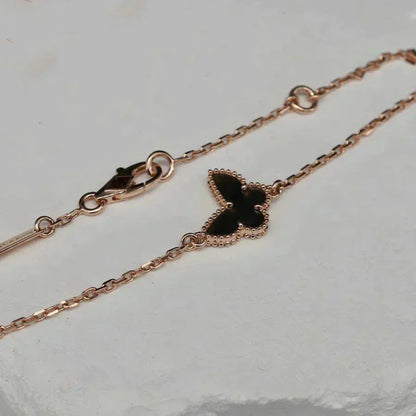 DIANA BUTTERFLY ONYX  BUTTERFLY BRACELET