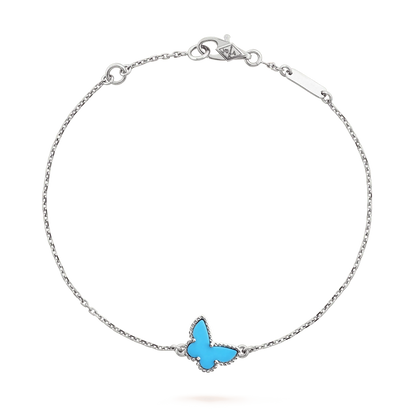 DIANA BUTTERFLY TURQUOISE BUTTERFLY BRACELET SILVER