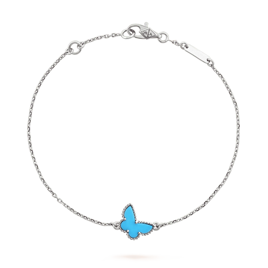 DIANA BUTTERFLY TURQUOISE BUTTERFLY BRACELET SILVER