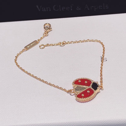 DIANA LUCKY SPRING 1 MOTIF PINK GOLD BRACELET