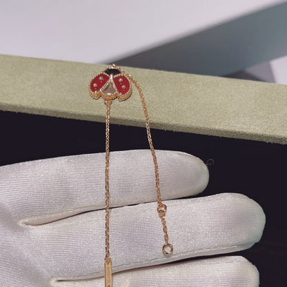 DIANA LUCKY SPRING 1 MOTIF PINK GOLD BRACELET